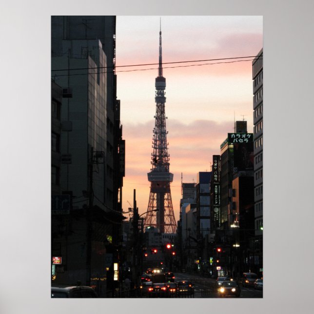 Tokyo Tower Sunrise 東京タワー日の出 Poster (Front)