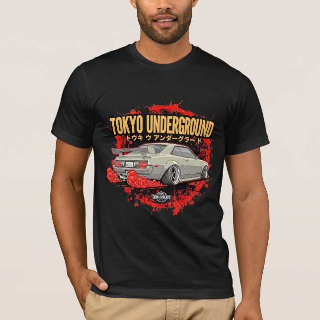 Tokyo Underground JDM Drift Car T-Shirt (Front)