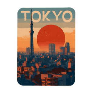 Tokyo vintage magnet