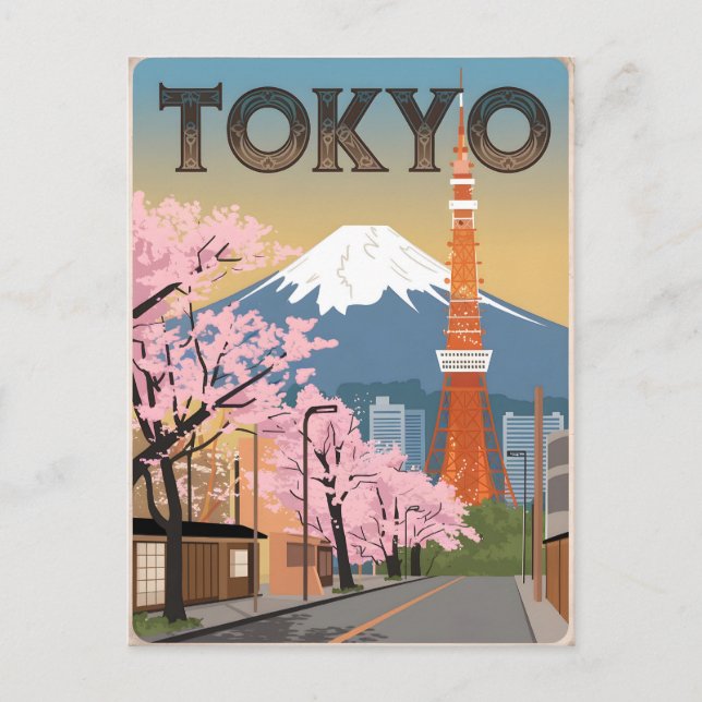 Tokyo vintage postcard (Front)
