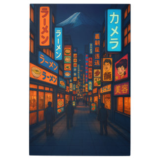 Tokyo Wallart Metal Print