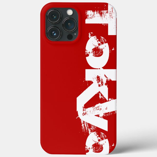 Tokyo - Young Style Urban Worn Red And White Case-Mate iPhone Case (Back)
