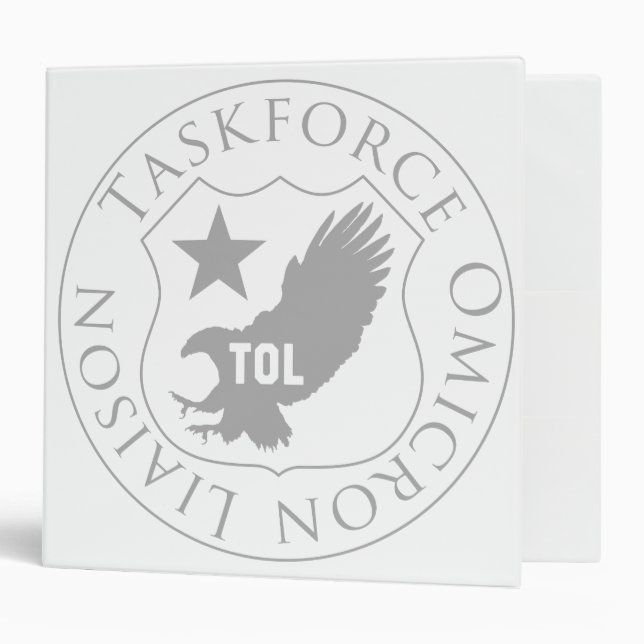 ToL shield (2), gray on 2-inch binder (Front/Inside)