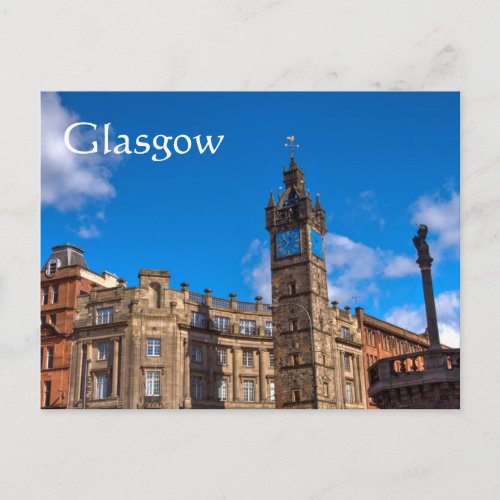 Tolbooth Steeple Glasgow Cross Glasgow Postcard