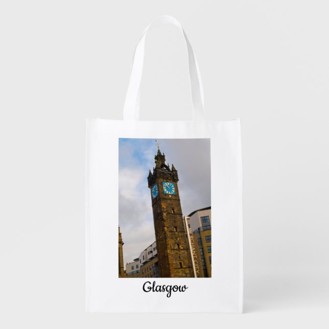 Tolbooth Steeple, Glasgow Reusable shopping bag (Front)