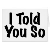 Told you So (Front Horizontal)