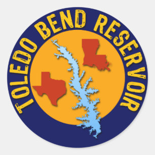Toledo Bend Reservoir Classic Round Sticker