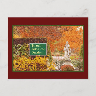TOLEDO BOTANICAL GARDENS ABLAZE IN AUTUMN POSTCARD