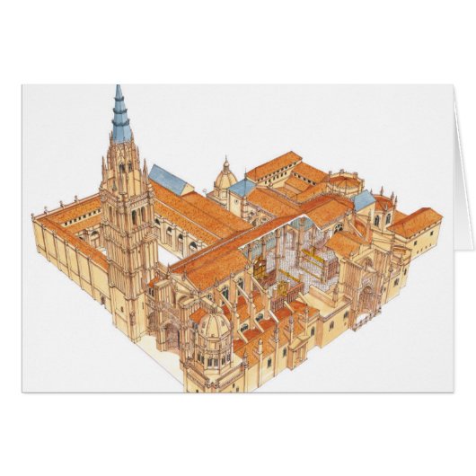 Toledo Cathedral. Spain Cards (Front Horizontal)