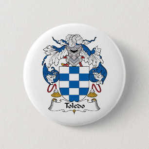 Toledo Family Crest Pinback Button
