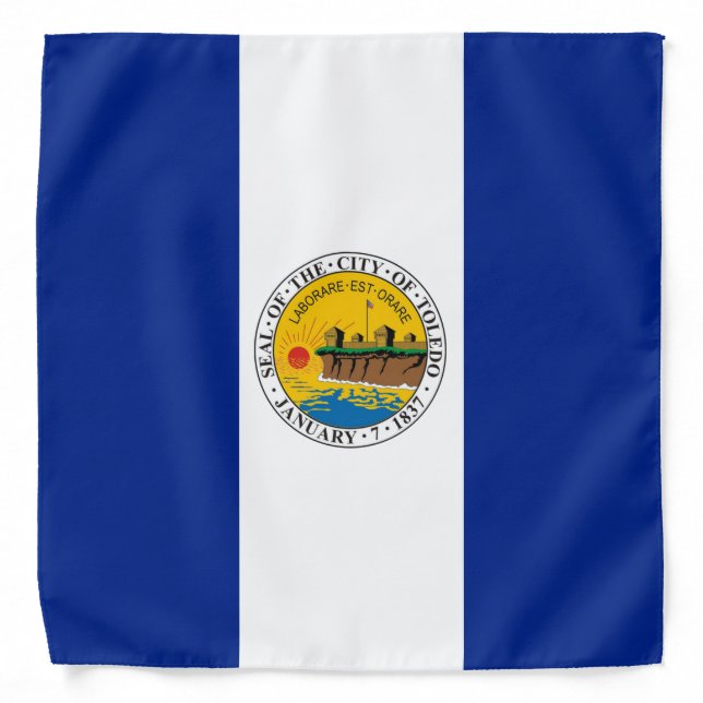 Toledo (Ohio) City flag Bandana (Front)