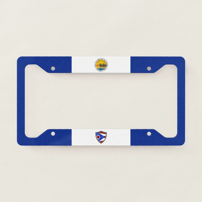 Toledo (Ohio) city flag  License Plate Frame (Front)