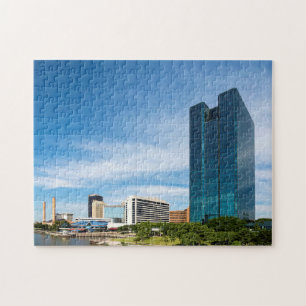 Toledo Ohio City Skyline Jigsaw Puzzle