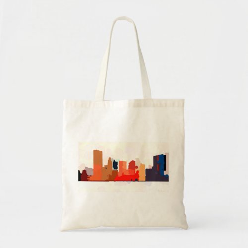 Toledo Ohio Skyline Tote Bag