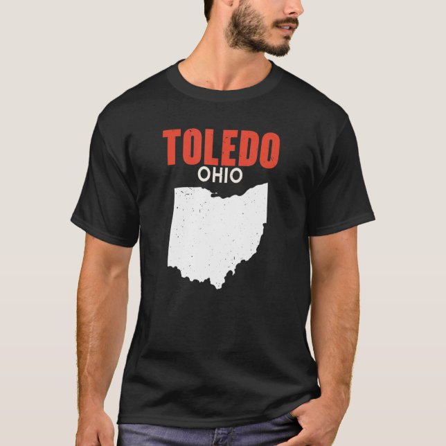 TOLEDO Ohio USA State America Travel Ohioan T-Shirt (Front)