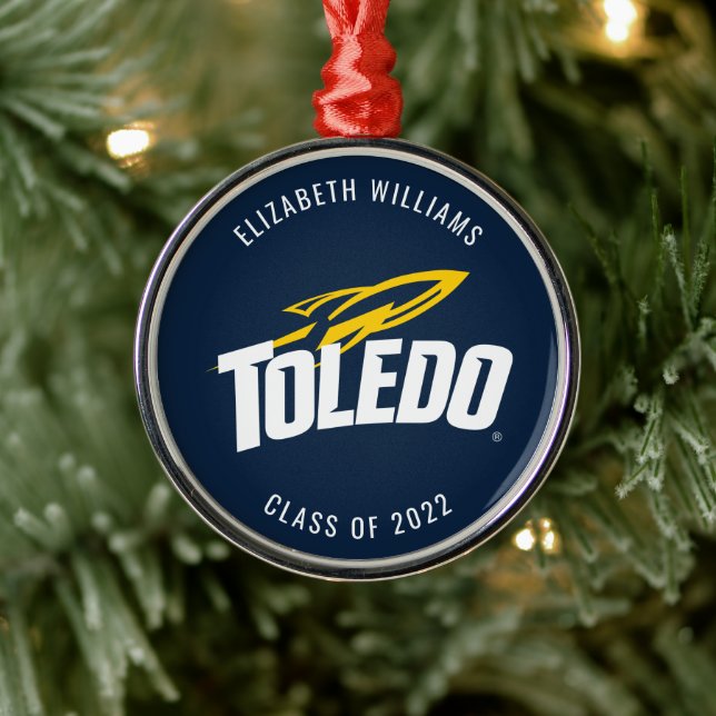 Toledo Rockets | Graduation Metal Ornament (Tree)
