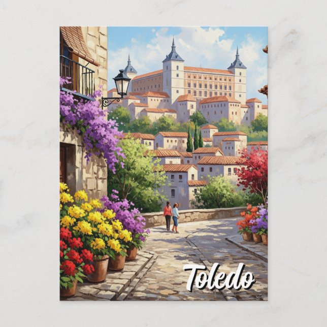 Toledo Spain Alcazar Travel Postcard (Front)