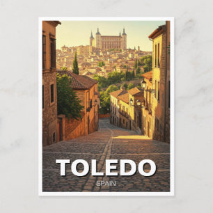 Toledo Spain Alcazar Travel Postcard