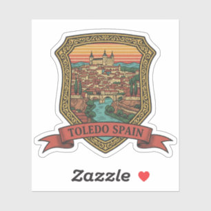 Toledo Spain Alcazar Travel Sticker