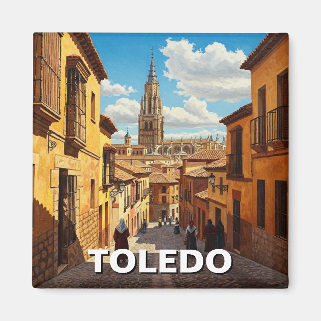 Toledo Spain Travel Magnet (Front)