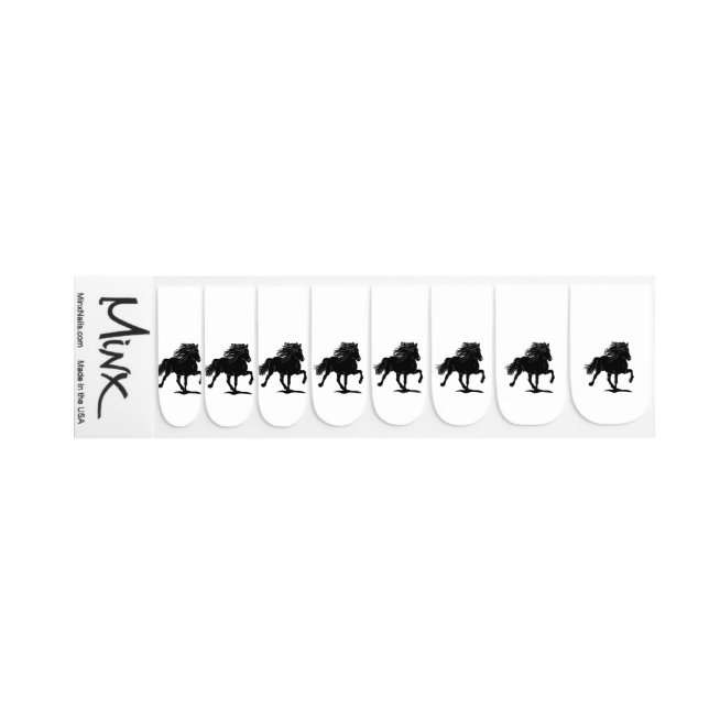 Tolende Island horse as nail sticker (Left Hand)