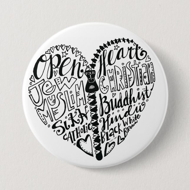 Tolerance of all People Pinback Button (Front)