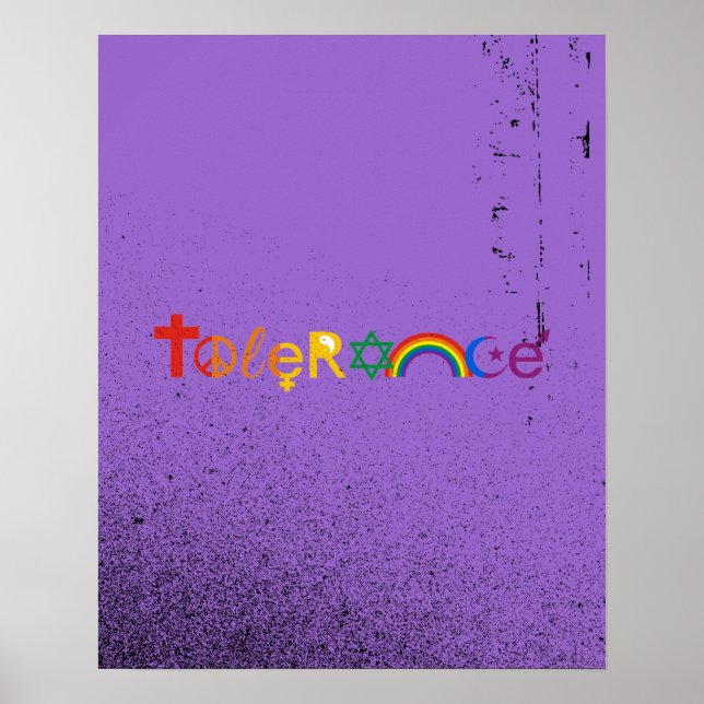 TOLERANCE PRIDE -.png Poster (Front)