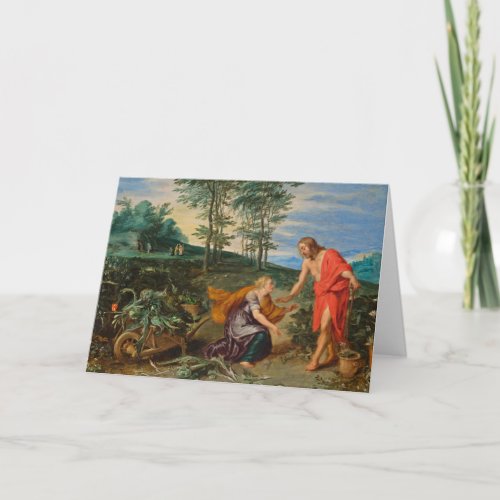 Toli Me Tangere Jesus and Mary Magdalene Holiday Card