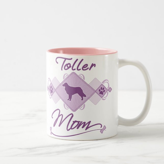 Toller Mom Two-Tone Coffee Mug (Right)
