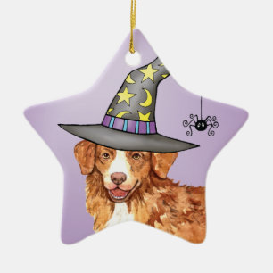 Toller Witch Ceramic Ornament