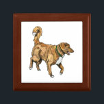 Toller Wooden Keepsake Box<br><div class="desc">Toller Wooden box</div>