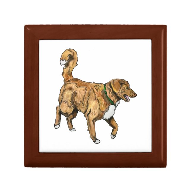 Toller Wooden Keepsake Box (Front)