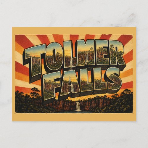 Tolmer Falls NT Australia Monsoon Forest Waterfall Postcard