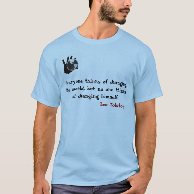 Tolstoy thought process T-Shirt (Front)