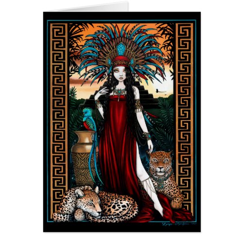 Toltec Jaguar Quetzal Priestess Zyanya Mesoamerica