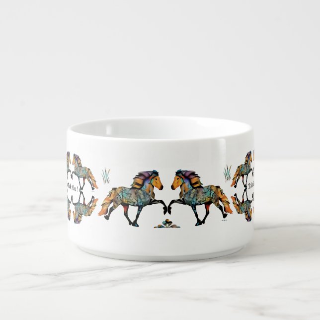 Tolting Icelandic Horse Pop Art Bowl (Center)