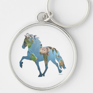 Tolting the World Keychain