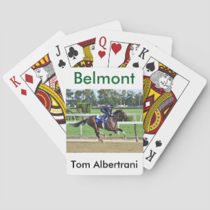 Tom Albertrani Morning Workouts at Belmont Poker Cards