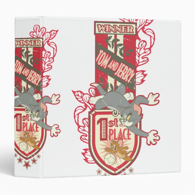 Tom and Jerry 1st Place 1 3 Ring Binder (Front/Spine)