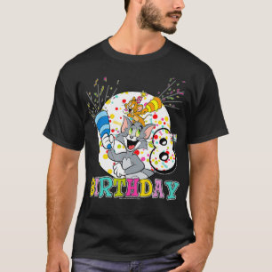 Tom And Jerry 8th Birthday Portrait T-Shirt