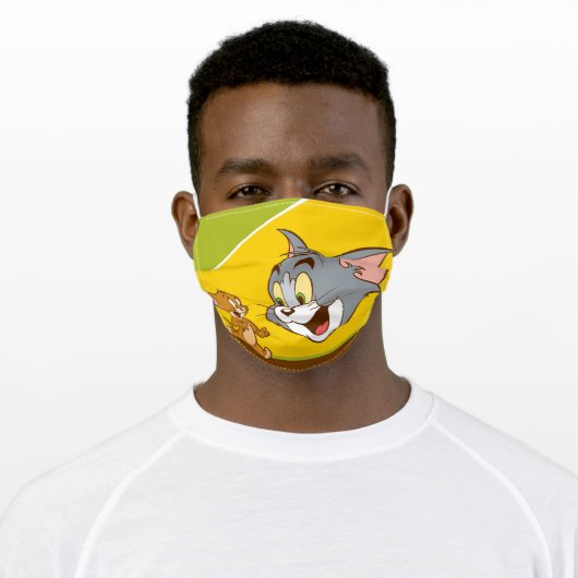 Tom And Jerry Adult Cloth Face Mask (Worn)
