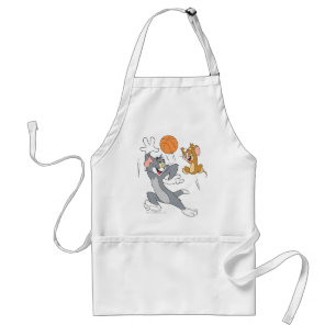 Tom and Jerry Basketball 1 Adult Apron