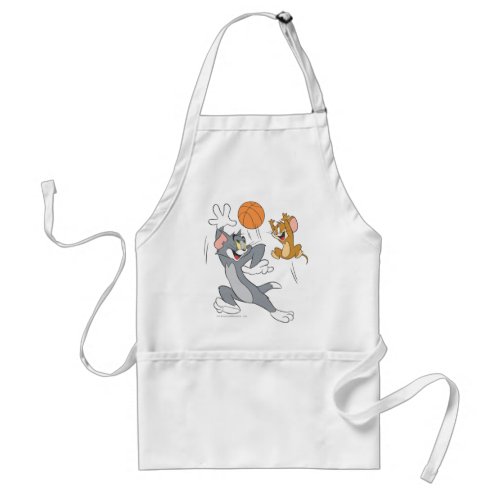Tom and Jerry Basketball 1 Adult Apron