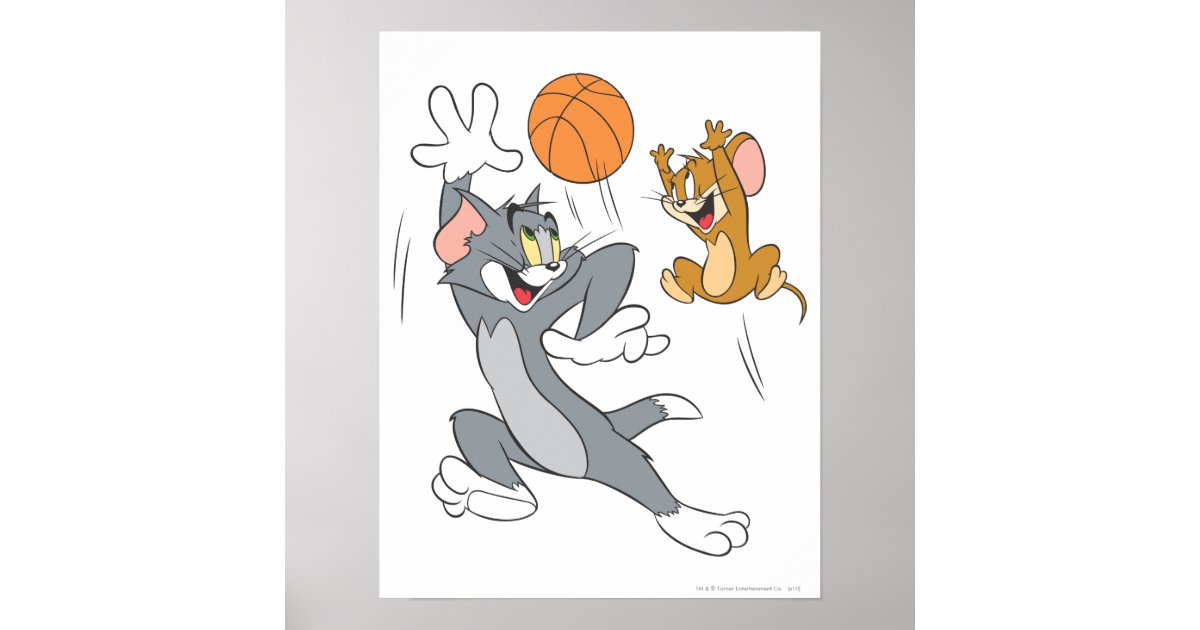 Tom And Jerry Basketball 1 Poster Zazzle Com
