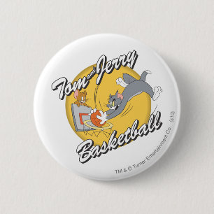 Tom and Jerry Basketball 2 Pinback Button
