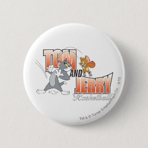 Tom and Jerry Basketball 3 Button