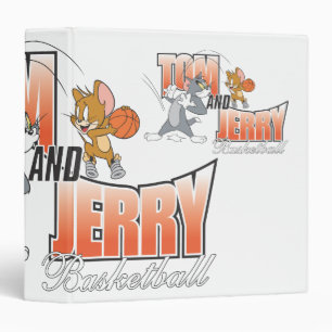 Tom and Jerry Basketball 3 Ring Binder