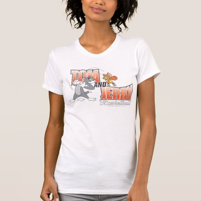 Tom and Jerry Basketball 3 T-Shirt (Front)