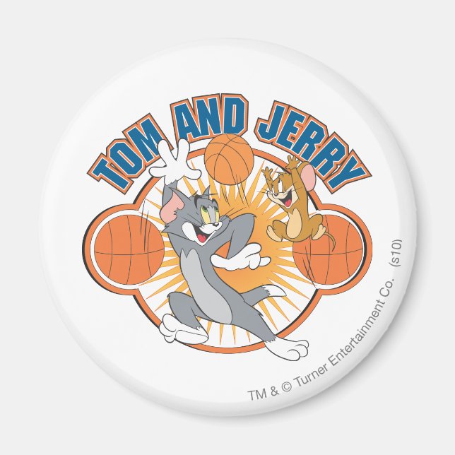 Tom and Jerry Basketball 4 Magnet (Front)