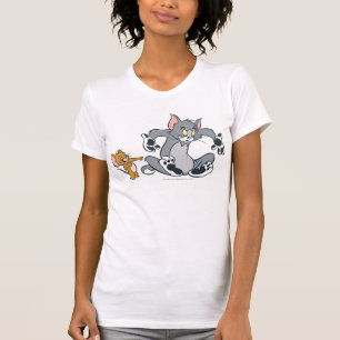 Tom and Jerry Black Paw Cat T-Shirt